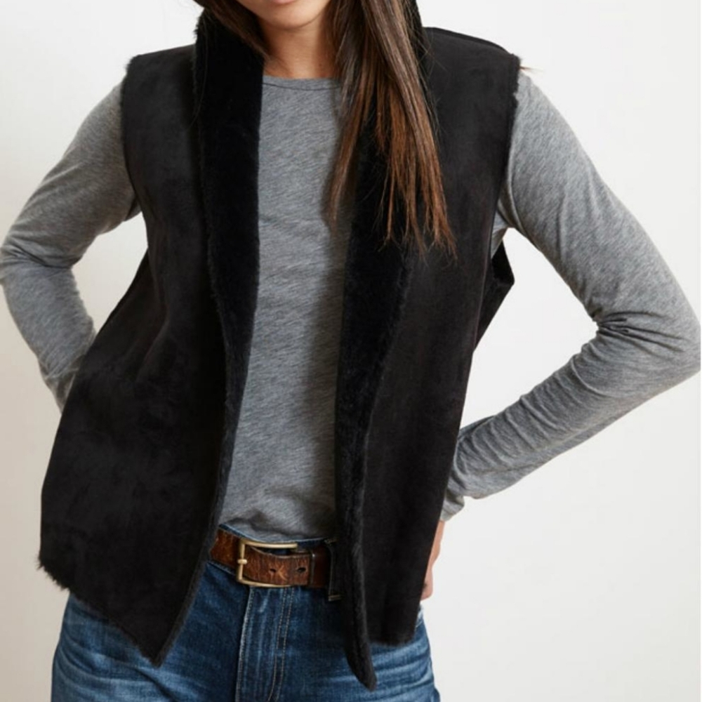Velvet Yvette Faux Fur Vest
